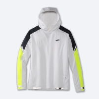 Brooks Run Visible Thermal Hoodie - férfi (White/Asphalt/Nightlife) thumbnail