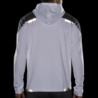 Brooks Run Visible Thermal Hoodie - férfi (White/Asphalt/Nightlife) thumbnail