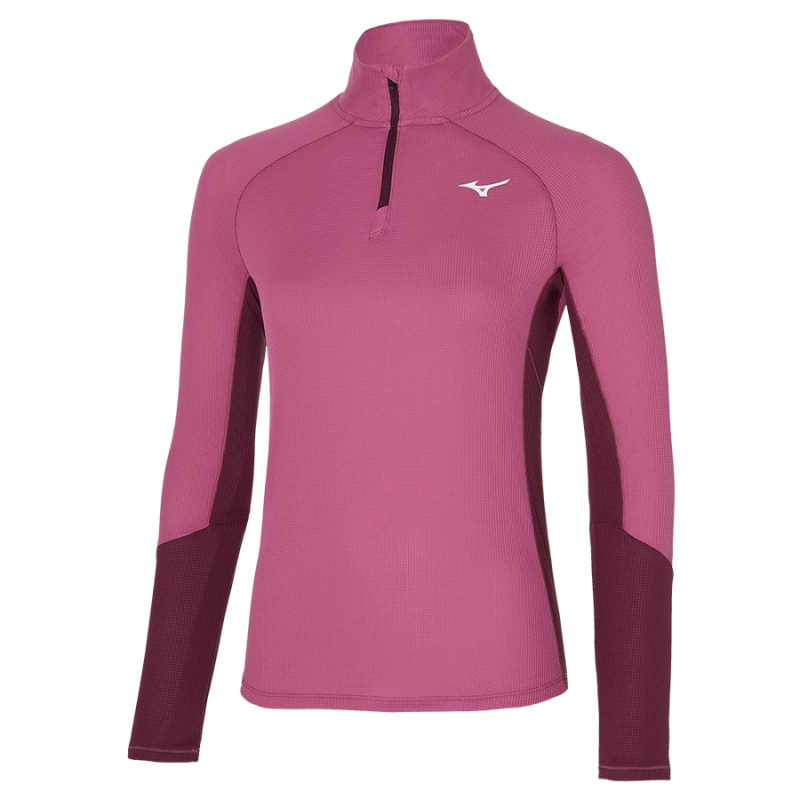 Mizuno Dryaeroflow LS tee - Magenta Haze - női (85)