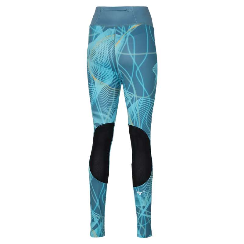 Mizuno Printed Tights - Copen Blue - női (22)