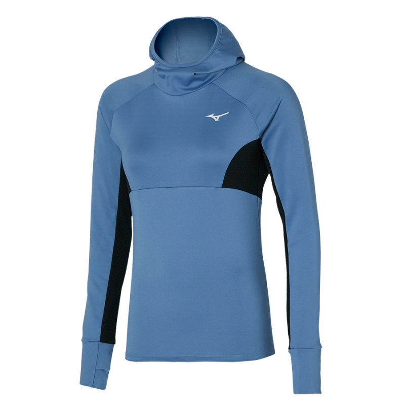 Mizuno Warmalite Hooded LS - Copen Blue - női (22)