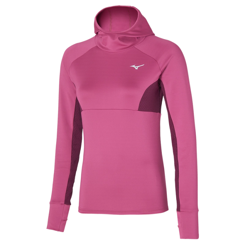 Mizuno Warmalite Hooded LS - Magenta Haze - női (85)