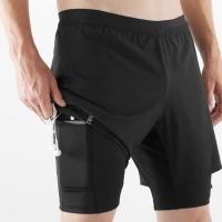 Salomon Cross TW Shorts M - Black - férfi thumbnail