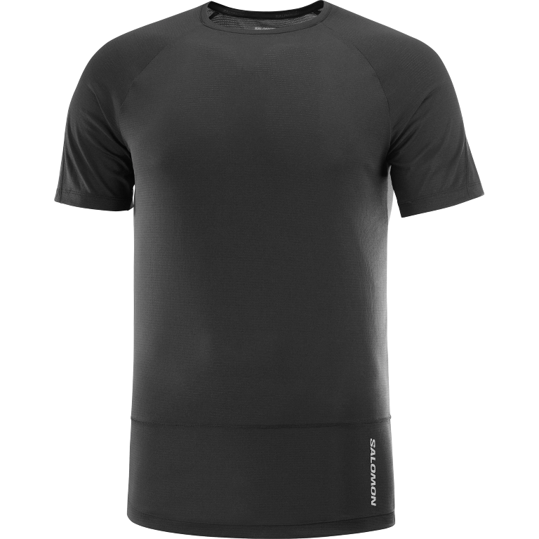 Salomon Cross Run SS Tee M - Deep Black - férfi