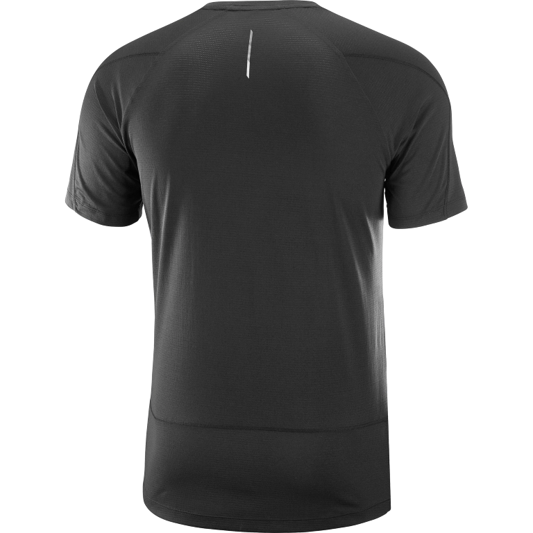 Salomon Cross Run SS Tee M - Deep Black - férfi