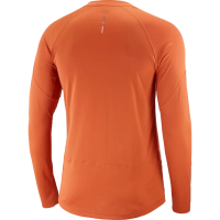 Salomon Cross Run LS Tee M - Burnt Ochre - férfi thumbnail