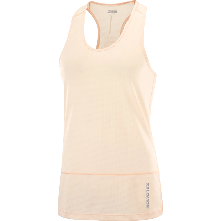 Salomon Cross Run Tank W - Cream Tan - női