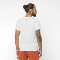 Salomon Cross Run SS Tee M - White - férfi thumbnail