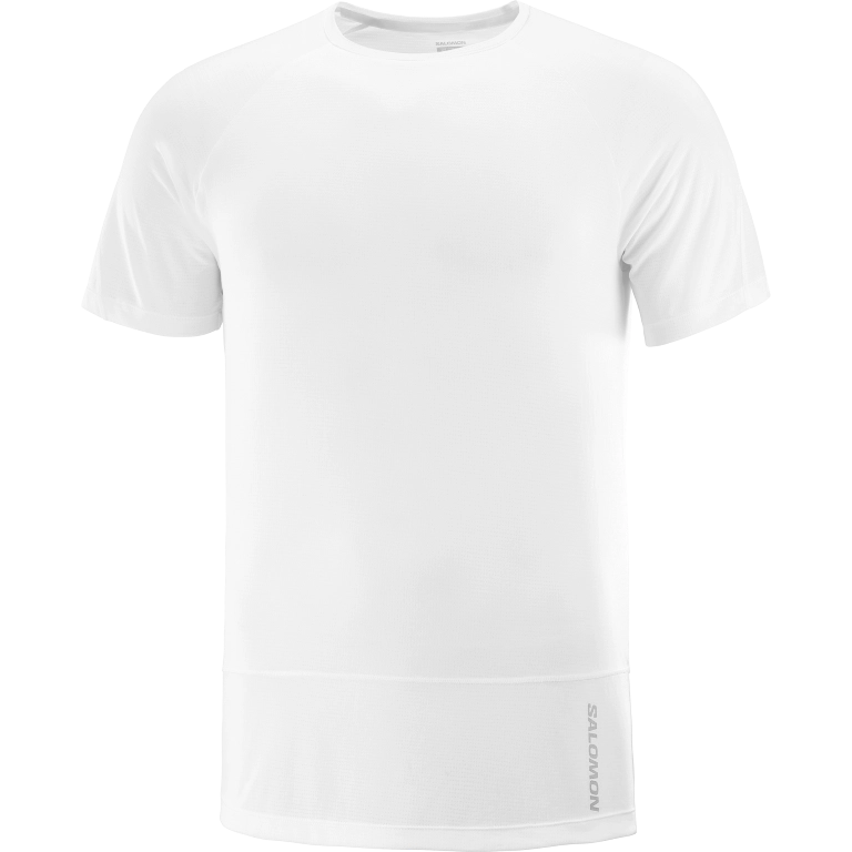 Salomon Cross Run SS Tee M - White - férfi