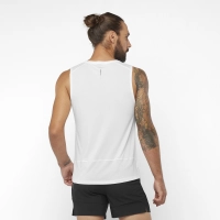 Salomon Cross Run Tank M - White - férfi (White) thumbnail