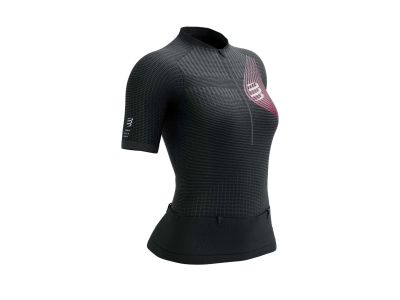 CompresSport Trail Postural SS Top W - Black/Persian Red - női (921) kép