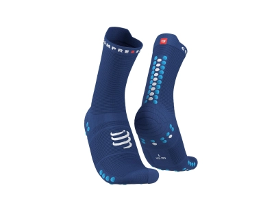 CompresSport Pro Racing Socks V4.0 Quarter - Sodalite/Fluo Blue (533) kép
