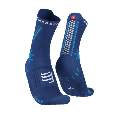CompresSport Pro Racing Socks V4.0 Trail - Sodalite/Fluo Blue (533) kép