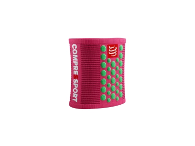 CompresSport Sweatband 3D Dots (Hot Pink/Summer Green) kép