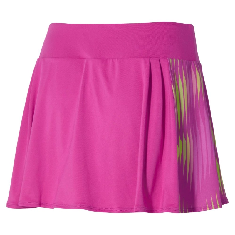 Mizuno Printed Flying Skirt - Fuchsia Fedora - női (60)