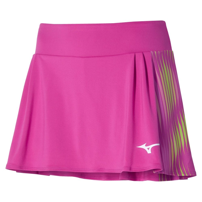 Mizuno Printed Flying Skirt - Fuchsia Fedora - női (60)