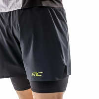 Scott SCO Hybrid Shorts M's RC Run - Black/Yellow - férfi thumbnail