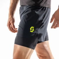 Scott SCO Hybrid Shorts M's RC Run - Black/Yellow - férfi thumbnail