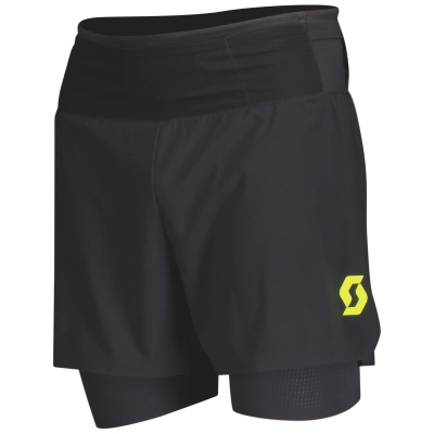 Scott SCO Hybrid Shorts M's RC Run - Black/Yellow - férfi kép