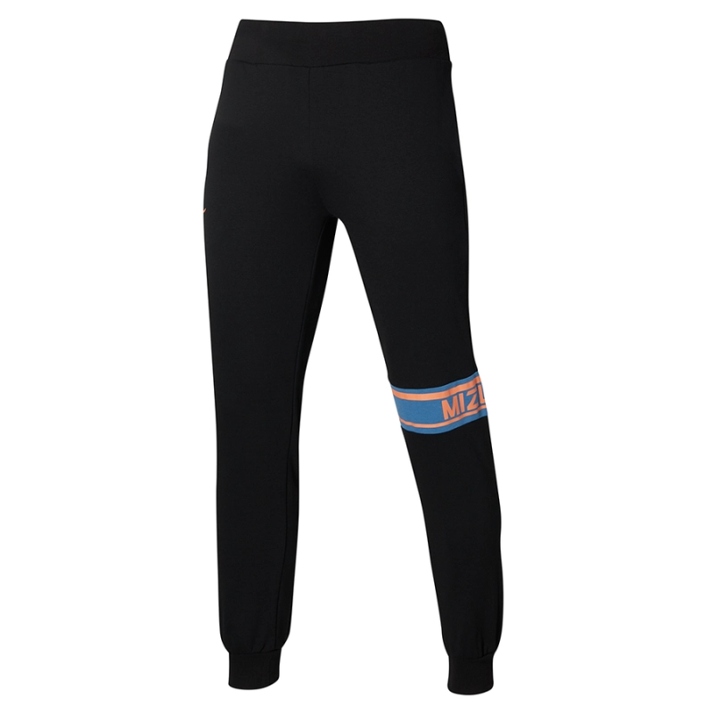 Mizuno Athletics Sweat Pant - Black/Blue Ashes - férfi (95)