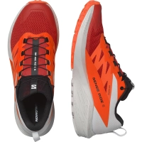 Salomon Sense Ride 5 - férfi (Lunar Rock/Shocking Orange/FR) thumbnail