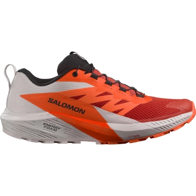 Salomon Sense Ride 5 - férfi (Lunar Rock/Shocking Orange/FR) thumbnail