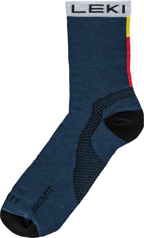 LEKI Trail Running Socks (True Navy Blue-White)