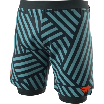 Dynafit Trail Graphic 2/1 Shorts M - Storm Blue Razzle Dazzle - férfi (8071) kép