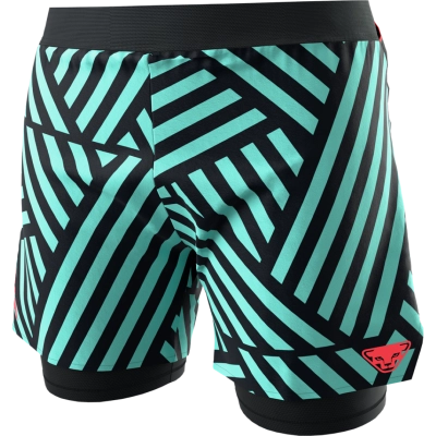 Dynafit Trail Graphic 2/1 Shorts W - Marine Blue Razzle Dazzle - női (8051) kép