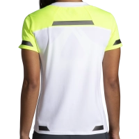 Brooks Run Visible Short Sleeve - női (White/Nightlife) thumbnail