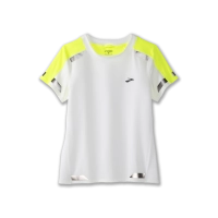 Brooks Run Visible Short Sleeve - női (White/Nightlife) thumbnail