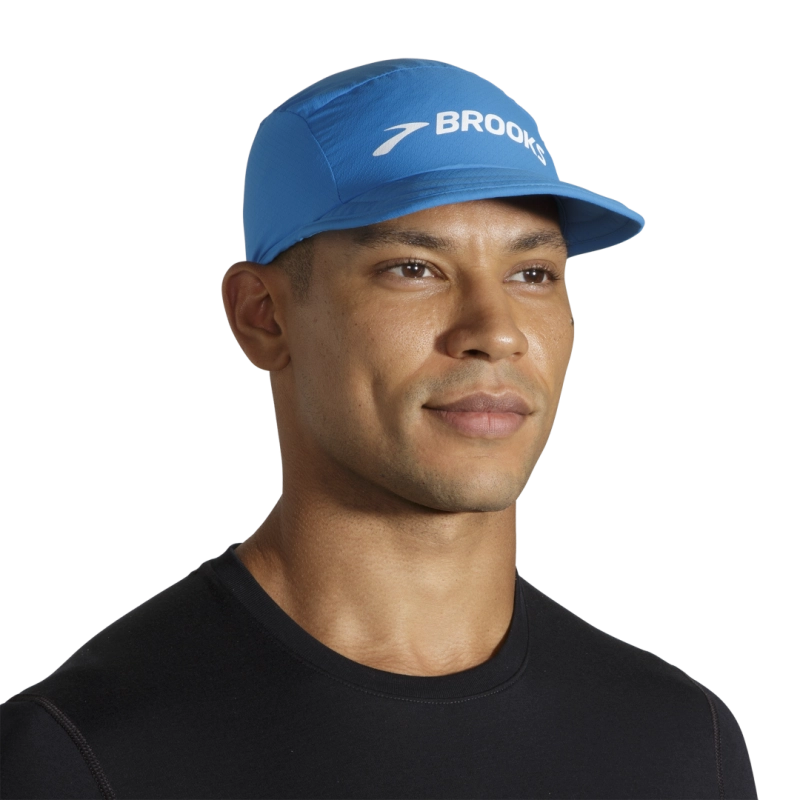 Brooks Lightweight Packable Hat - Brooks Blue/Brooks - (Brooks Blue/Brooks)