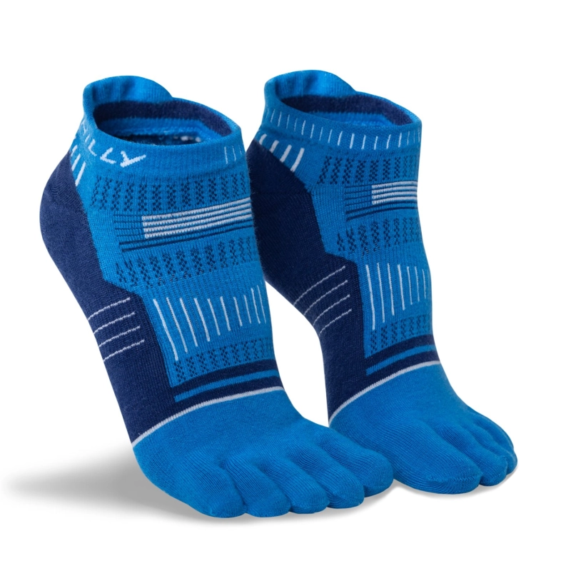 Hilly Toes Socklet Min (EBlue/MBlue/White)