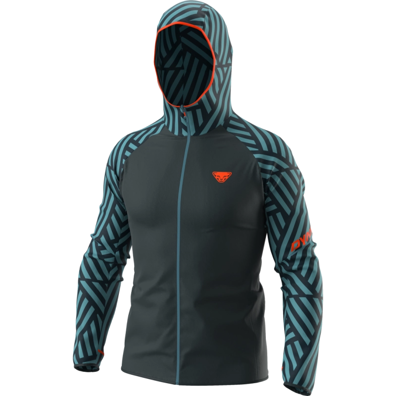 Dynafit Trail Graphic Wind JKT M - Storm Blue Razzle Dazzle - férfi (8071)