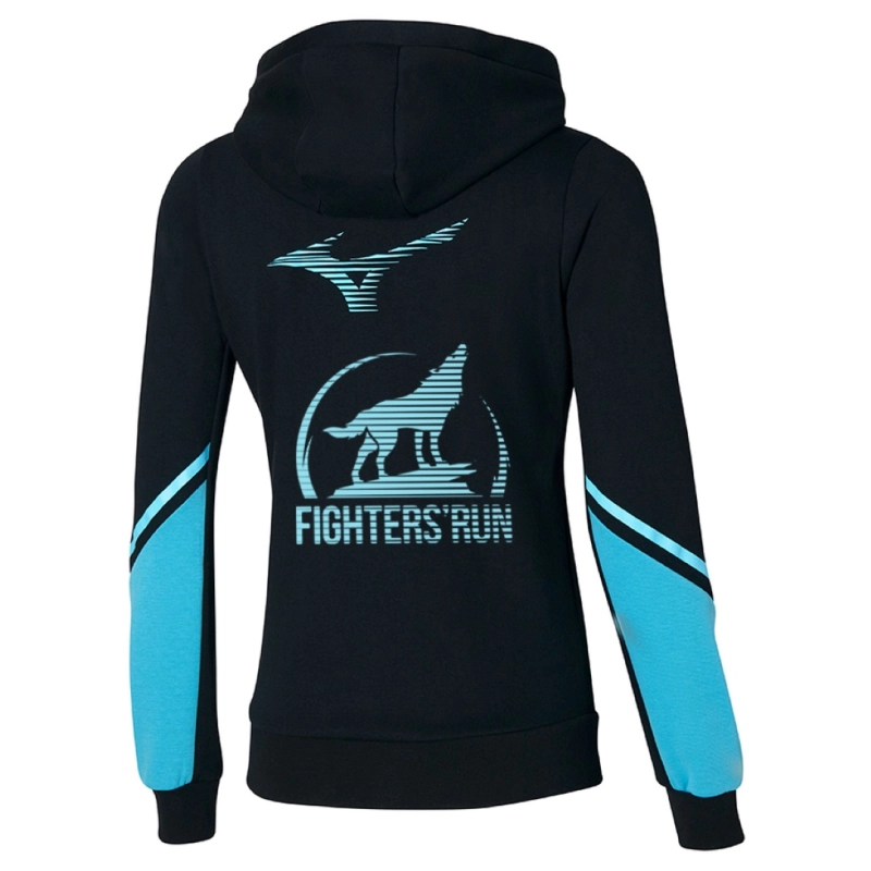 Fighters Run kollekció Athletics Sweat Jacket - Black - női (09)