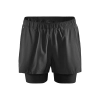 Craft ADV Essence 2-IN-1 Stretch Shorts - Black - férfi (999)