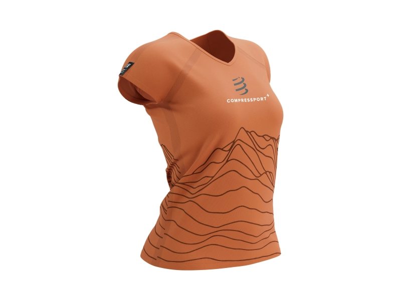 CompresSport Training SS Tsirt W - Rust/Black - női