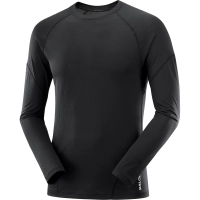 Salomon Cross Run LS Tee M - Deep Black - férfi thumbnail