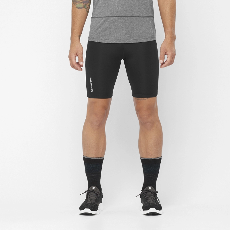 Salomon Cross Short Tight  M - Deep Black - férfi