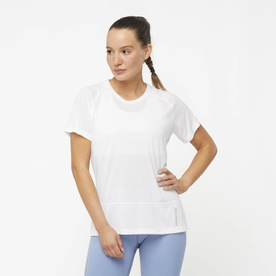 Salomon Cross Run SS Tee W - White - női (White) kép