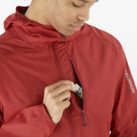 Salomon Bonatti Cross FZ Hoodie M - Red Dahlia/Car - férfi (Red Dahlia/Car) thumbnail