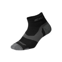 2XU Vectr Merino L.C. 1/4 Crew Sock (BLK/TTM) thumbnail