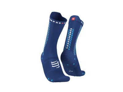 CompresSport Pro Racing Socks V4.0 Bike - Sodalite/Fluo Blue (533) kép