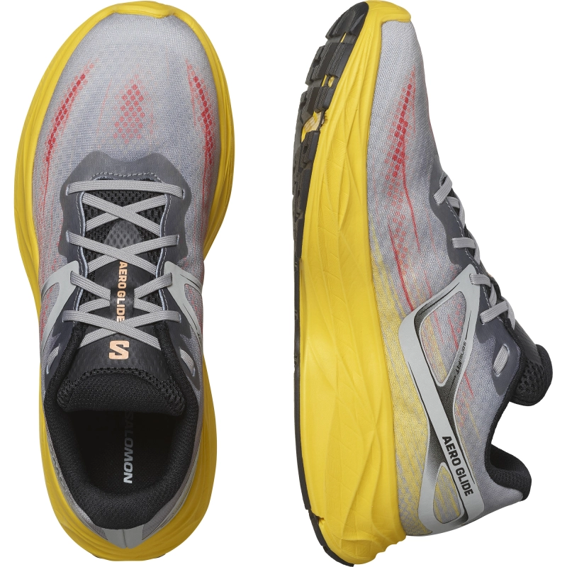 Salomon Aero Glide - férfi (GhostGrey/Lemon/Black)