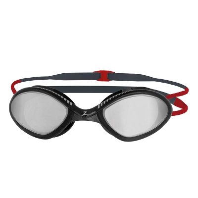 Zoggs Tiger Titanium (Mirrored small fit) (Grey/Red) kép
