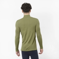 Salomon Sntial Warm LS TOP M - férfi (Deep Lichen Green) thumbnail