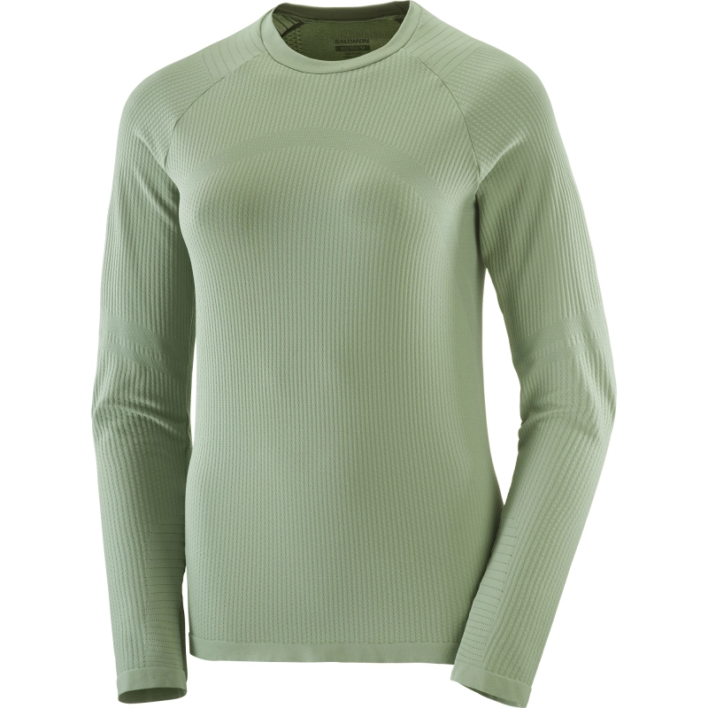 Salomon Sntial Warm LS TOP W - női (Lily Pad)