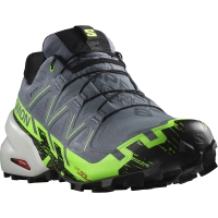 Salomon Speedcross 6 GTX - férfi (Flint Stone/Green Gecko/Black) thumbnail