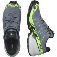 Salomon Speedcross 6 GTX - férfi (Flint Stone/Green Gecko/Black) thumbnail