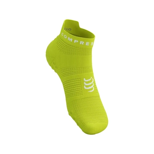 CompresSport Pro Racing Socks v4.0 Low - Green Sheen/White